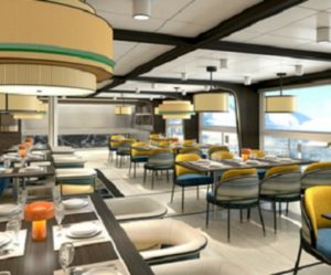 Restaurant interieur du bateau douglas Mawson | Les Mondes Polaires