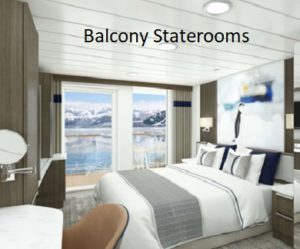 Interieur de la cabine balcony staterooms du bateau douglas Mawson | Les Mondes Polaires